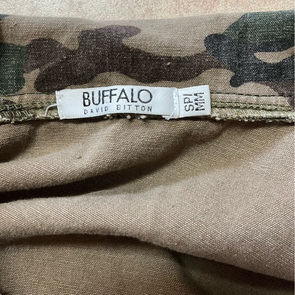 Buffalo David Bitton Green Camo Studded Button Down Jacket - Picture 4 of 15